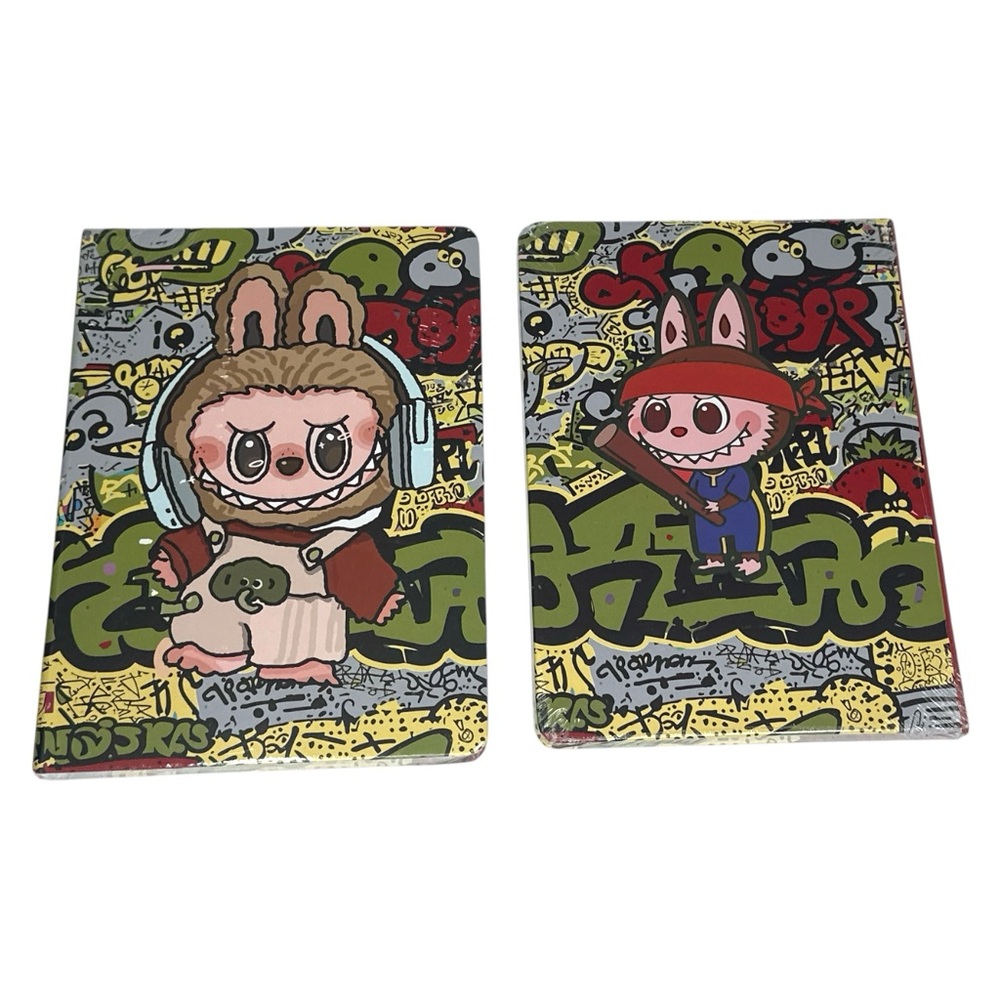 Labubu The Monsters Boom Boy in Headphones Hardcover 8x6 Notebook - Picture 4 of 4
